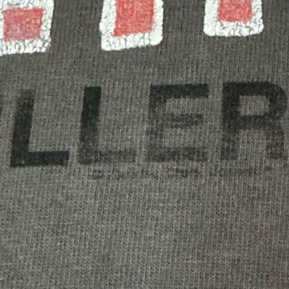 The Killers Large Band Tee Pixel Square Logo Gray Indie Punk Distressed Y2K Rare - Picture 3 of 7